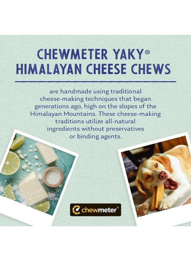 هيمالايان_دوج_تشو Chewmeter Himalayan Yaky Cheese Chew، طبيعي 100%، طويل الأمد، خالٍ من الجلوتين، مكافآت صحية وآمنة للكلاب، خالي من اللاكتوز والحبوب، غني بالبروتين، خالٍ من البقع، متوسط الحجم، للكلاب التي يبلغ وزنها 35 رطلاً أو أقل، 2.3 أونصة - Image 4