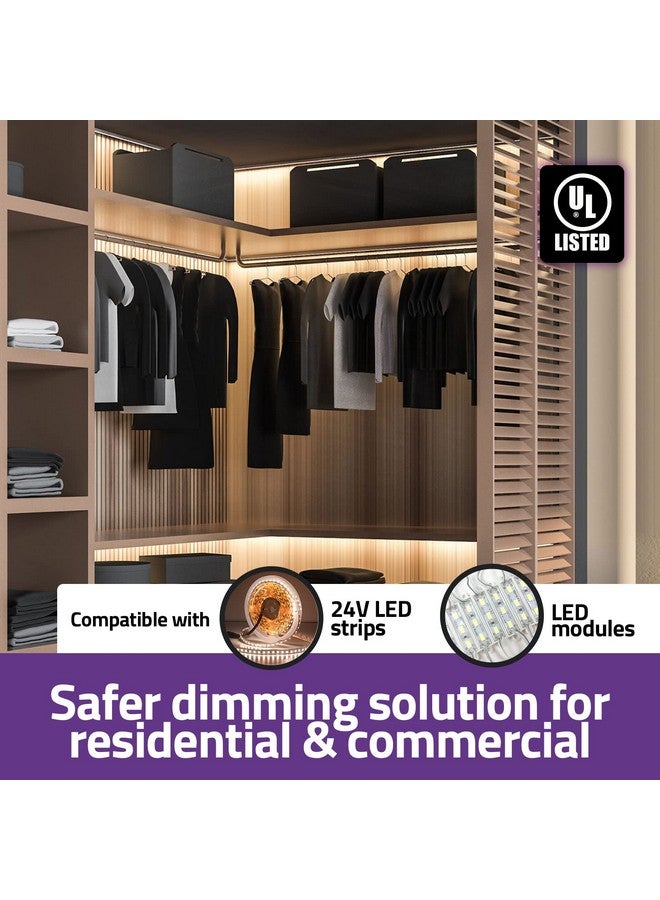 HitLights 24V 96W Dimmable LED Driver - Smooth Flicker Free Dimming - TRIAC, 0-10V, Phase Cut, & 10V PWM - Compatible with Lutron and Leviton Dimmer Switches, UL Listed, Class 2, 100-277V AC - 4A DC - Image 3