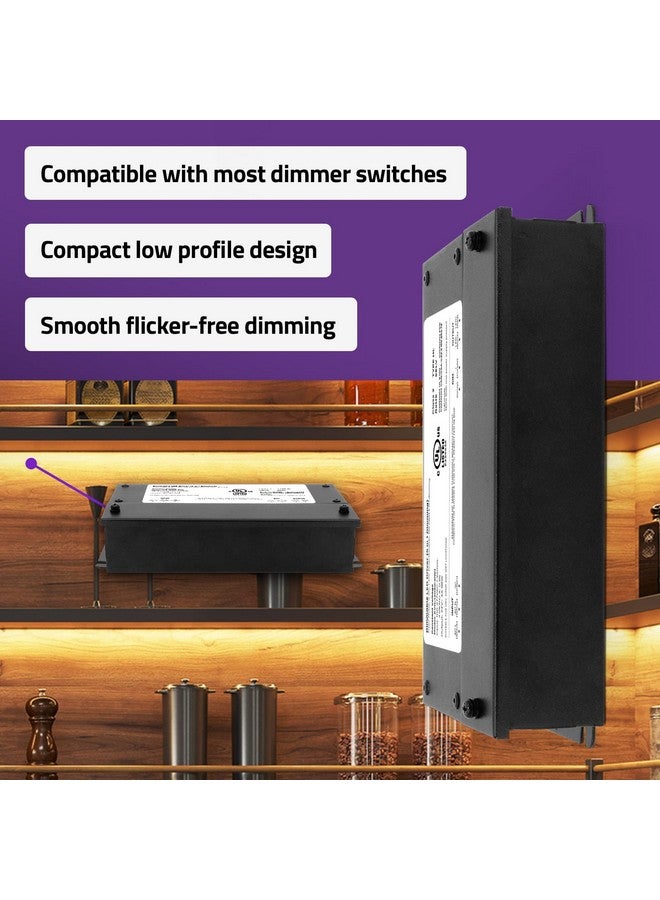 HitLights 24V 96W Dimmable LED Driver - Smooth Flicker Free Dimming - TRIAC, 0-10V, Phase Cut, & 10V PWM - Compatible with Lutron and Leviton Dimmer Switches, UL Listed, Class 2, 100-277V AC - 4A DC - Image 1