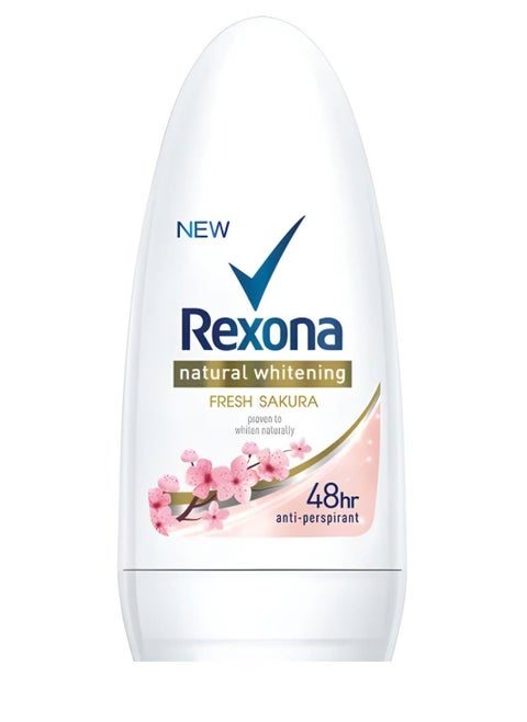 Rexona Advanced Whitening FRESH SAKURA 48hr anti-perspirant Deo Deodorant Roll On 50ml