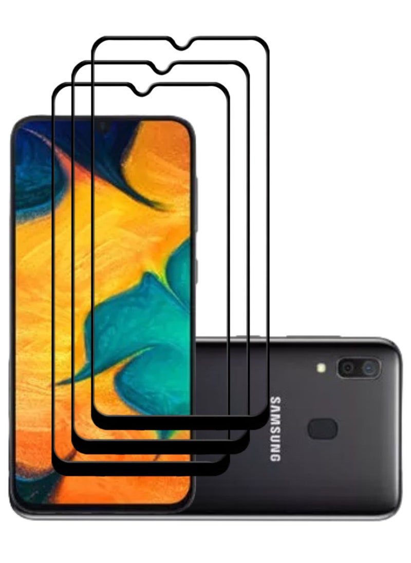 ACLIX 3 Pieces Antistatic ESD Dustproof Premium Quality High Definition Tempered Glass Screen Protector Designed For Samsung Galaxy A30 - Image 1