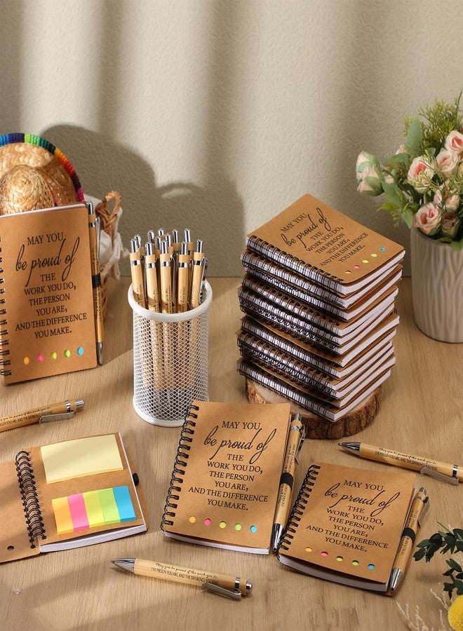 Moinchore Appreciation Notebook Gifts College Graduation Thank You Gifts Inspirational Spiral Weekly Planner Notepad with Bamboo Pens for Student Teacher Nurse Volunteer Employees (Be Proud, 20) - Image 5