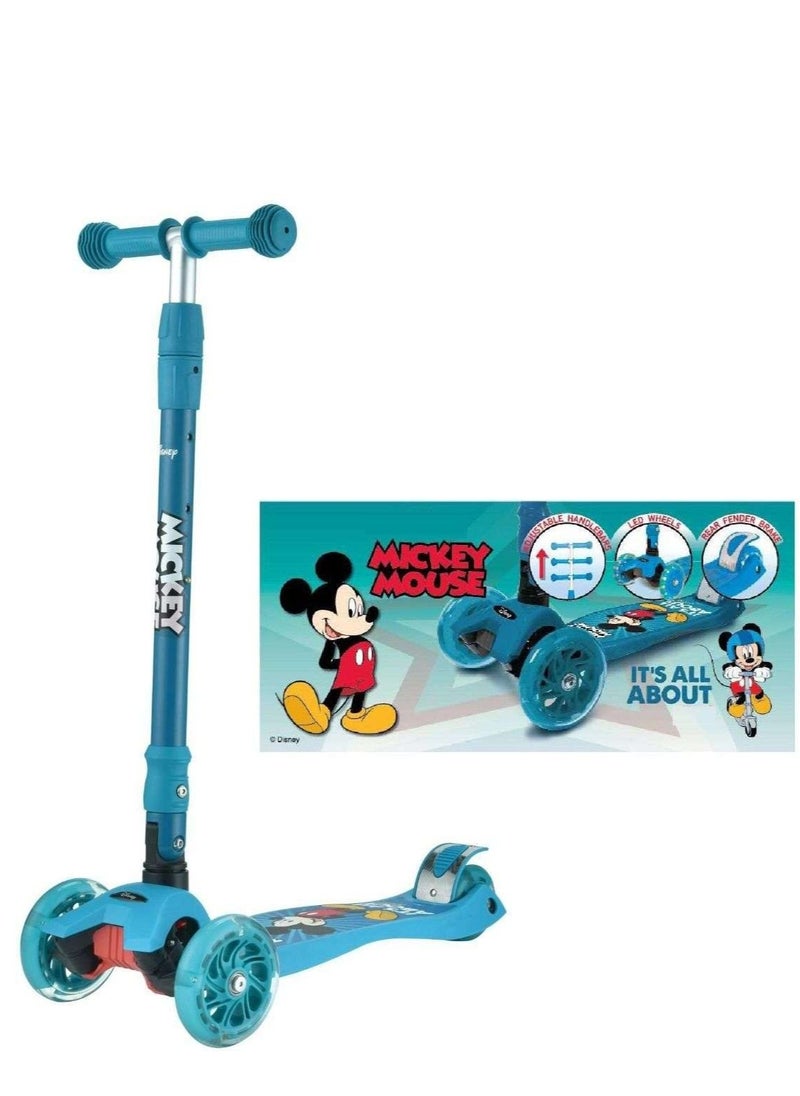 null - Mickey Mouse Twist Lighting Scooter Blue - Image 1