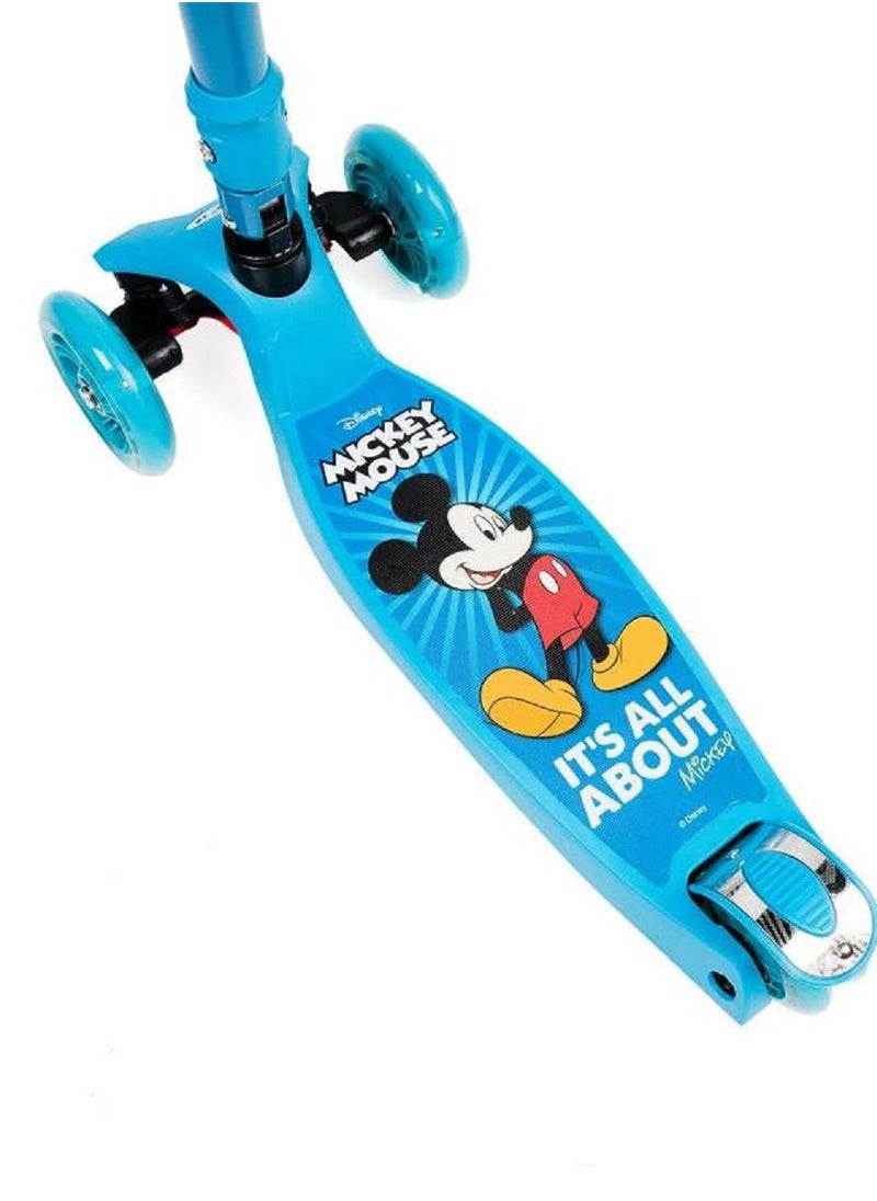 null - Mickey Mouse Twist Lighting Scooter Blue - Image 1