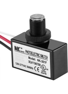 Photoelectric Sensor Switch, 120V-277VAC Light Sensor Control Photocell Light Sensor Switch Automatic On/Off Photoelectric Switch for Lighting Fixtures