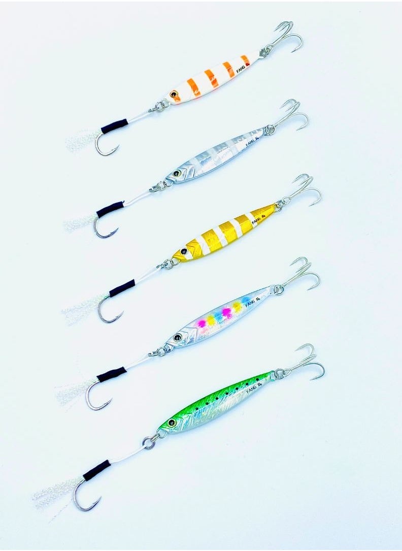 oakura Green Sardines Jig 30G, Extra Sharp Bkk Hook, 10 Mesmerizing Colors - Lightweight Gear For Epic Fishing Adventures  - Image 2