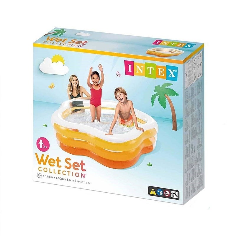 Intex - Summer Pentagonal Pool 185x180x53 cm - 56495NP - Image 2