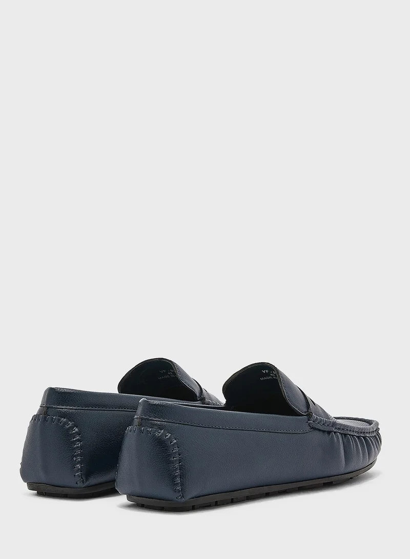 Robert Wood Leatherette Classic Loafers