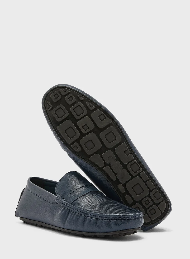 Robert Wood Leatherette Classic Loafers