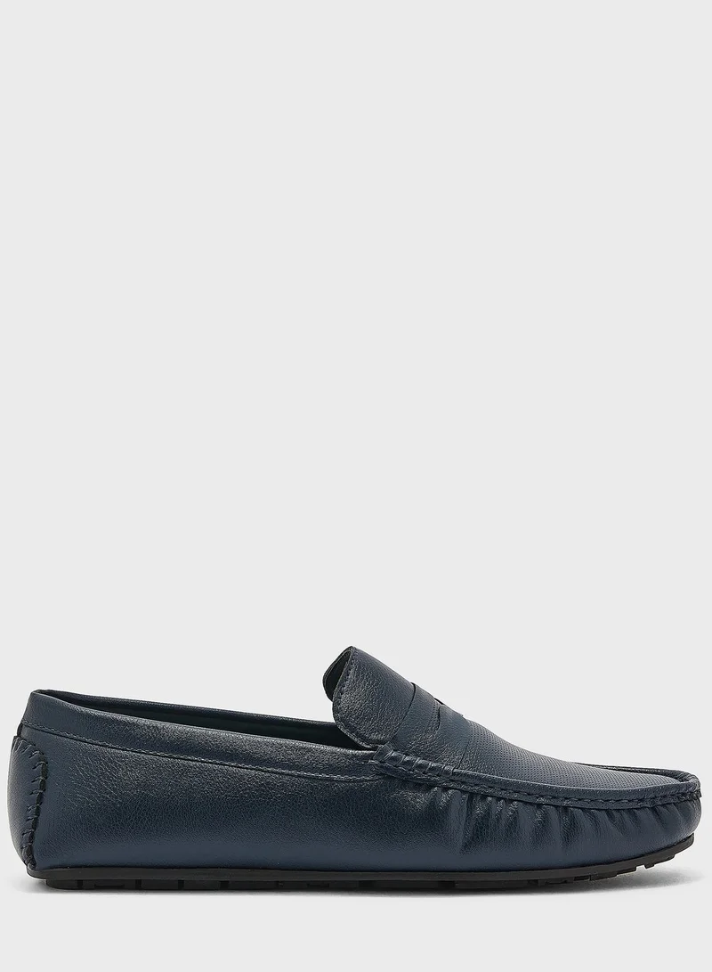 Robert Wood Leatherette Classic Loafers