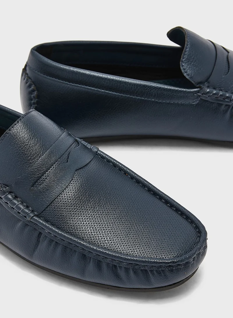 Robert Wood Leatherette Classic Loafers