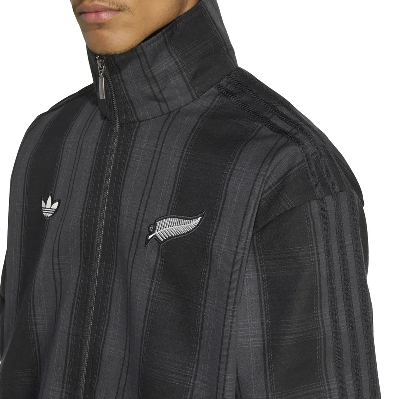 ADIDAS ORIGINALS & ALL BLACKS PLAID WOVEN FIREBIRD TRACK Track Top