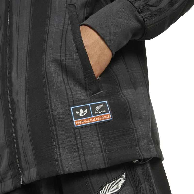 Adidas Originals CARBON ADIDAS ORIGINALS & ALL BLACKS PLAID WOVEN FIREBIRD TRACK Track Top for Men | Best Price UAE