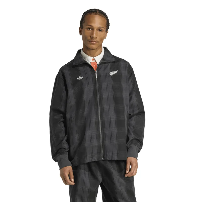 Adidas Originals CARBON ADIDAS ORIGINALS & ALL BLACKS PLAID WOVEN FIREBIRD TRACK Track Top for Men | Best Price UAE