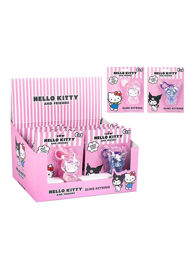 RMS Hello Kitty Mini Slime With Keyring 2 Asst – Stretchy DIY Slime Toy for Kids, Sensory Fun Play Set - Image 1