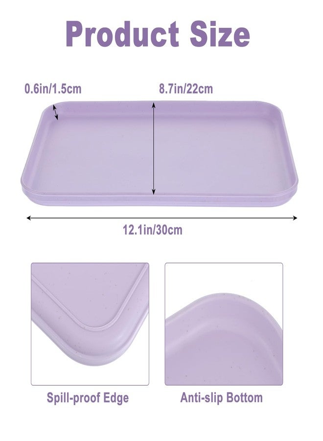 xozeooeu 12 Pack Plastic Art Trays, Stackable Craft Organizer Tray & Fast Food Serving Platter for DIY Projects, Painting, Beads & Home Use - Image 2