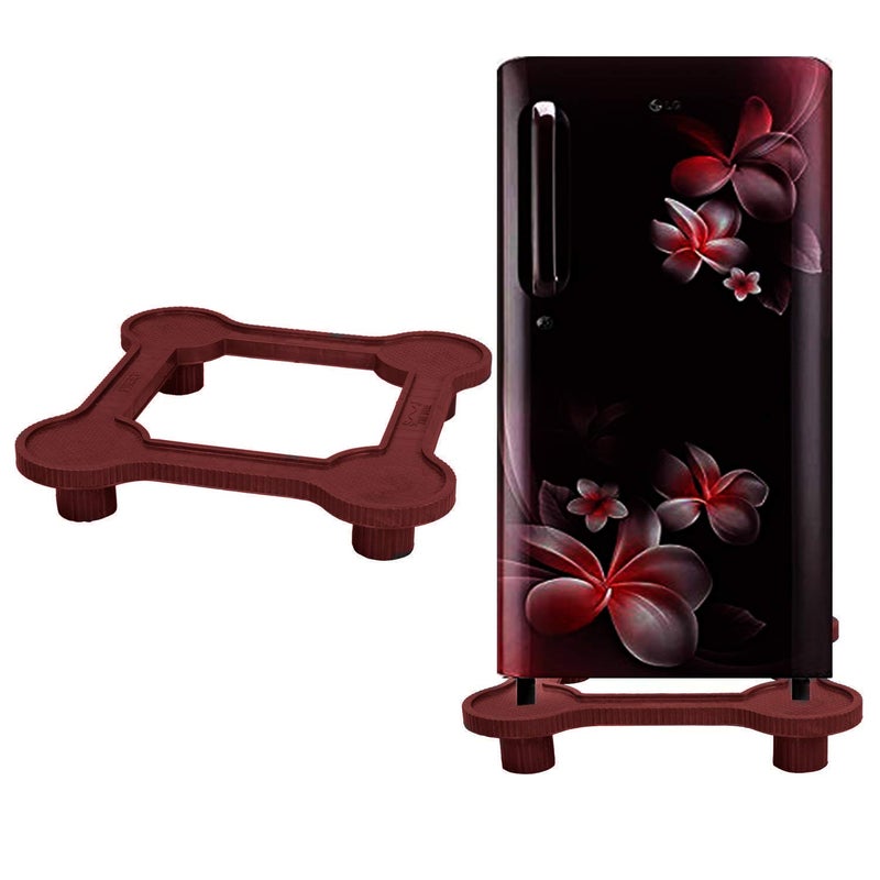 Refrigerator Stand Double DoorSingle Door StandWashing Machine StandDishwasher Stand Maroon Color with 6 Months Guarantee  - Image 3