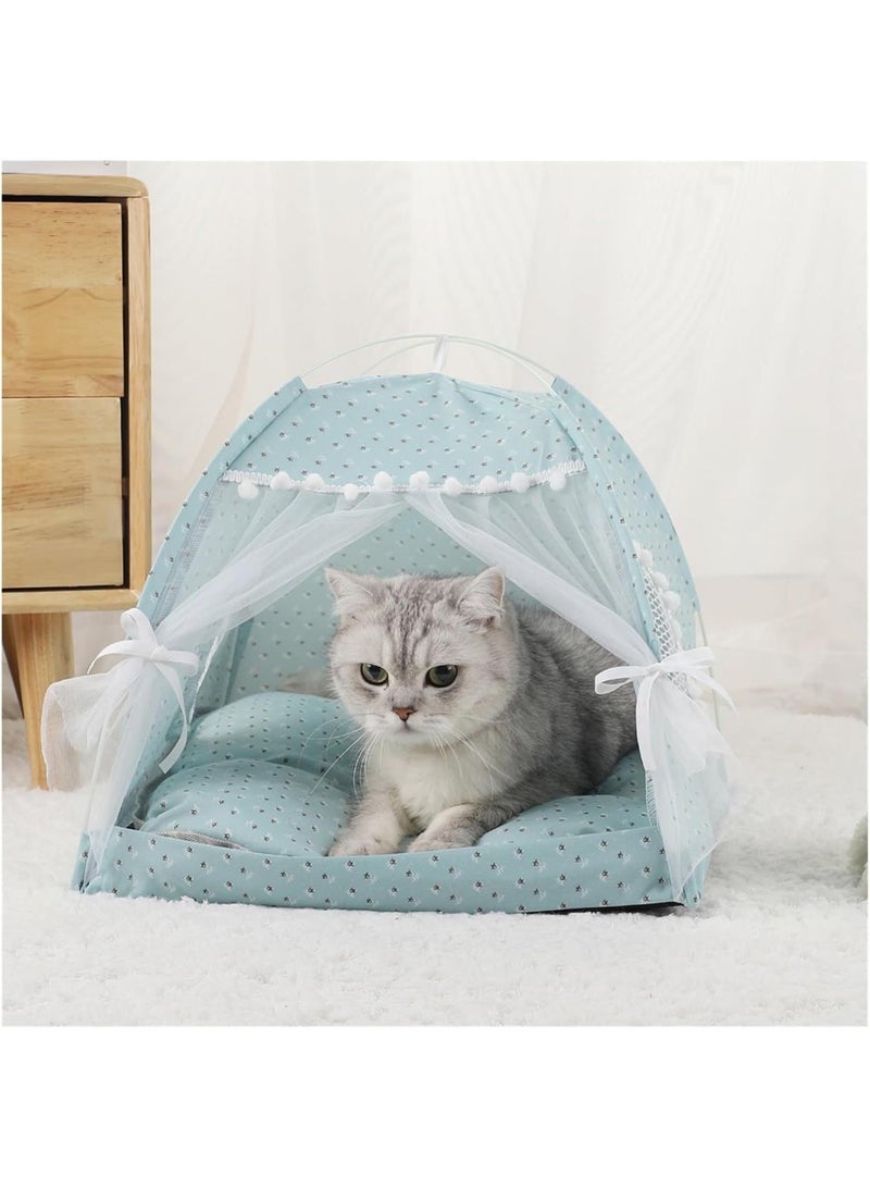 GGOOT Cat tent Pet Tent Bed Cats House Supplies Products Accessories Furniture Beds Kitten Tents(H,Small) - Image 1
