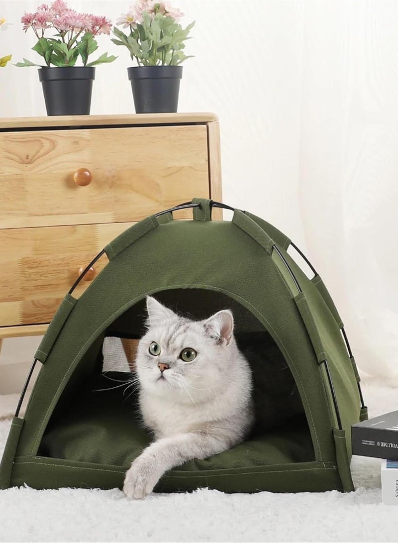 GGOOT Cat tent Pet Tent Bed Cats House Supplies Products Accessories Furniture Beds Kitten Tents(H,Small) - Image 2