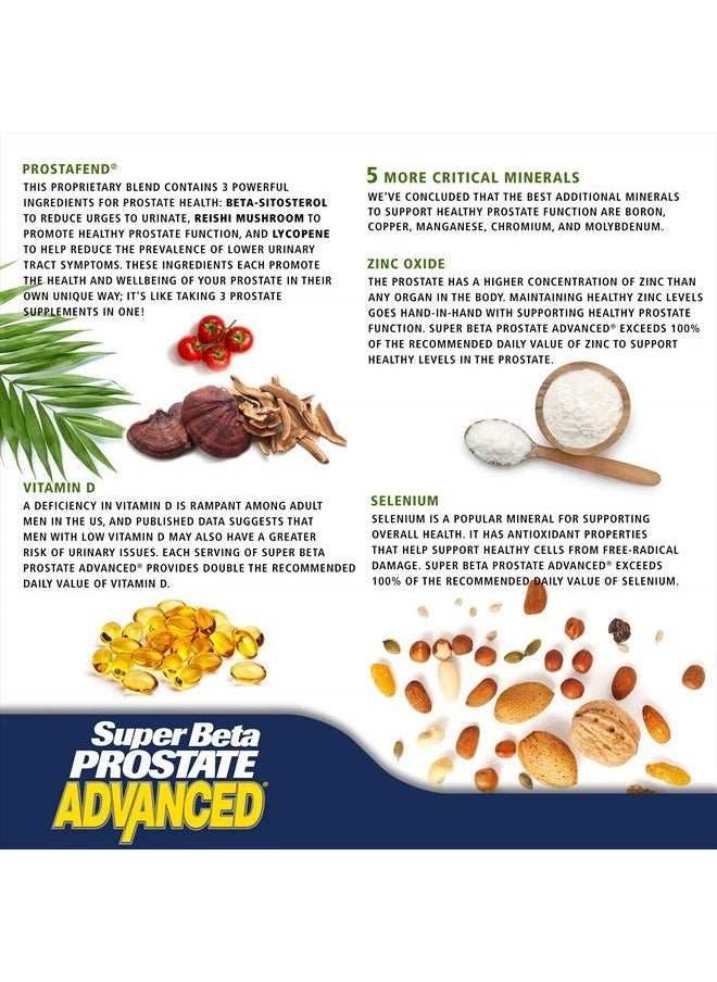 New Vitality - Super Beta Prostate Advanced Prostate Supplement for Men – Reduce Bathroom Trips, Promote Sleep, Support Urinary Health & Bladder Emptying. Beta Sitosterol not Saw Palmetto. (60 Caplets, 1-Bottle) - Image 1