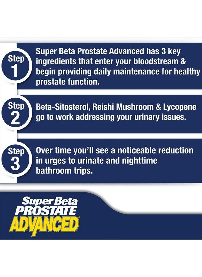 New Vitality - Super Beta Prostate Advanced Prostate Supplement for Men – Reduce Bathroom Trips, Promote Sleep, Support Urinary Health & Bladder Emptying. Beta Sitosterol not Saw Palmetto. (60 Caplets, 1-Bottle) - Image 1