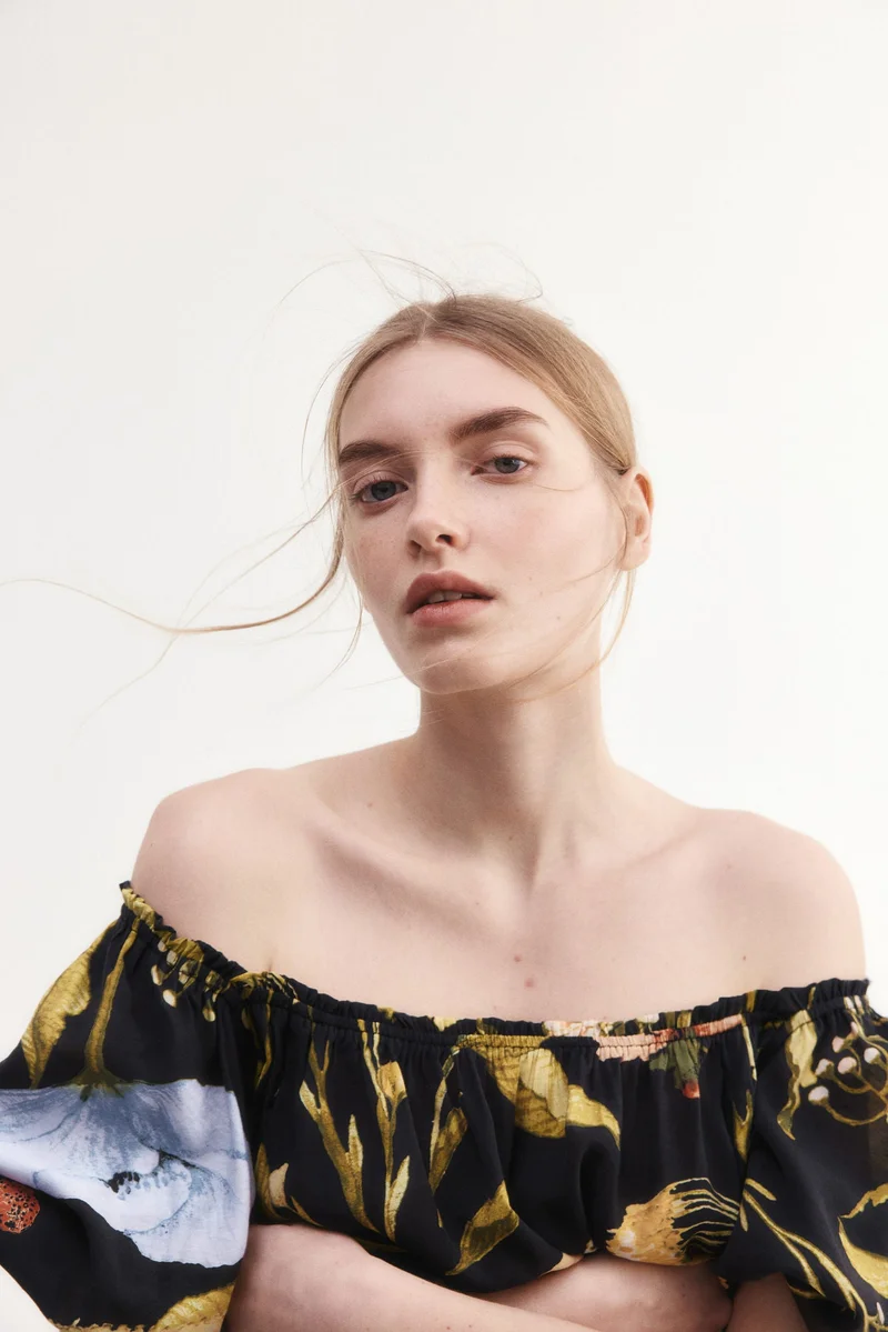 H&M Square-neck maxi dress