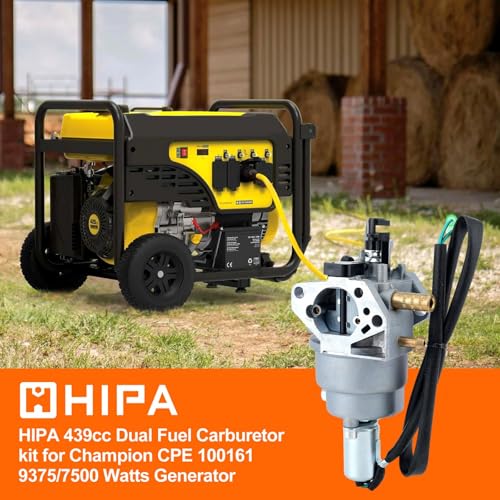 Hipa P28-4-H Carburetor for Dual Fuel Generator Champion 420CC 100296 71530 439CC 100165 47.131000.28 9375/7500 Watt Parts - Image 2