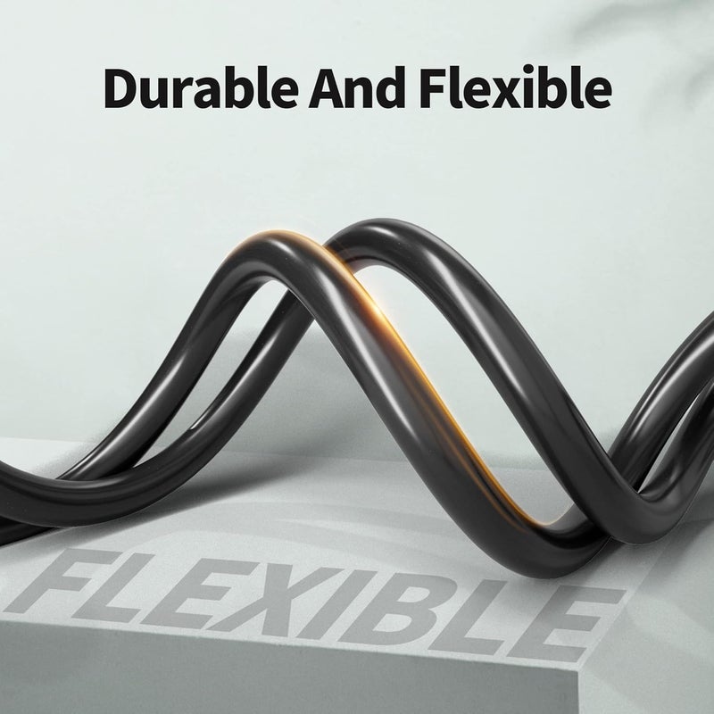 POWGRN 50 FT 16/3 Black Indoor Outdoor Extension Cord Waterproof, 3 Prong Flexblie SJTW Cold Weatherproof -50°C Appliance Extension Cord 13 AMP 1625W 16AWG Heavy Duty Electric Cord, ETL Listed - Image 4