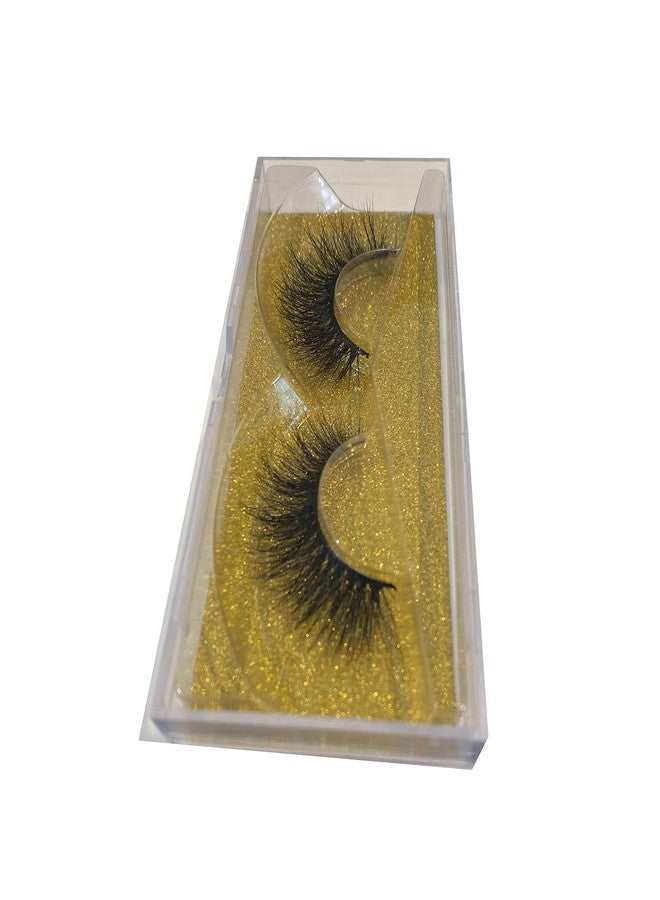 Alluring 3D Mink Lashes Reusable Strip, 100% Siberian Mink Fur False Eyelashes, Hand-made Dramatic Look Cruelty Free KR11 - Image 1
