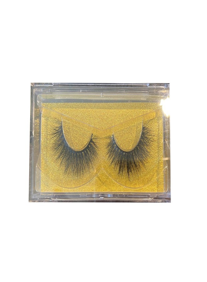 Alluring 3D Mink Lashes Reusable Strip, 100% Siberian Mink Fur False Eyelashes, Hand-made Dramatic Look Cruelty Free KR11 - Image 2