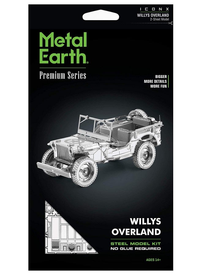 Fascinations Fascinations Metal Earth Premium Series Willys Overland 3D Metal Model Kit - Image 4