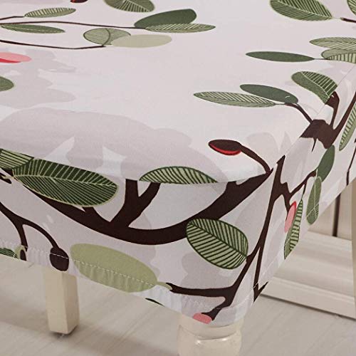 BRIDA ® Polyester & Spandex Elastic Stretchable Floral Printed Dining Chair Covers (White, Standard size) - Image 3