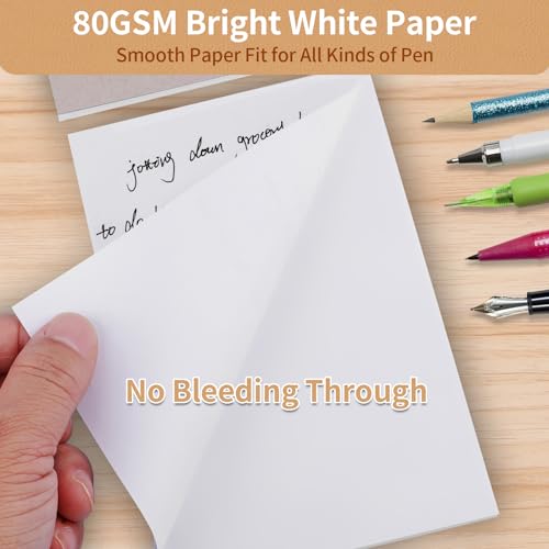 Hoiny Note Pads 5.5x8.5 In, 10 Pack Blank Server Notepad, 50 Sheets Per Scratch Memo Pads for Grocery Shopping To Do Lists, Small White Paper for Writing Quick Notes Work Home Office - Image 4