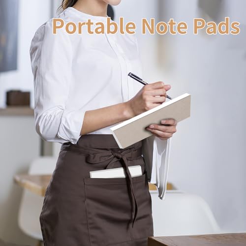 Hoiny Note Pads 5.5x8.5 In, 10 Pack Blank Server Notepad, 50 Sheets Per Scratch Memo Pads for Grocery Shopping To Do Lists, Small White Paper for Writing Quick Notes Work Home Office - Image 5