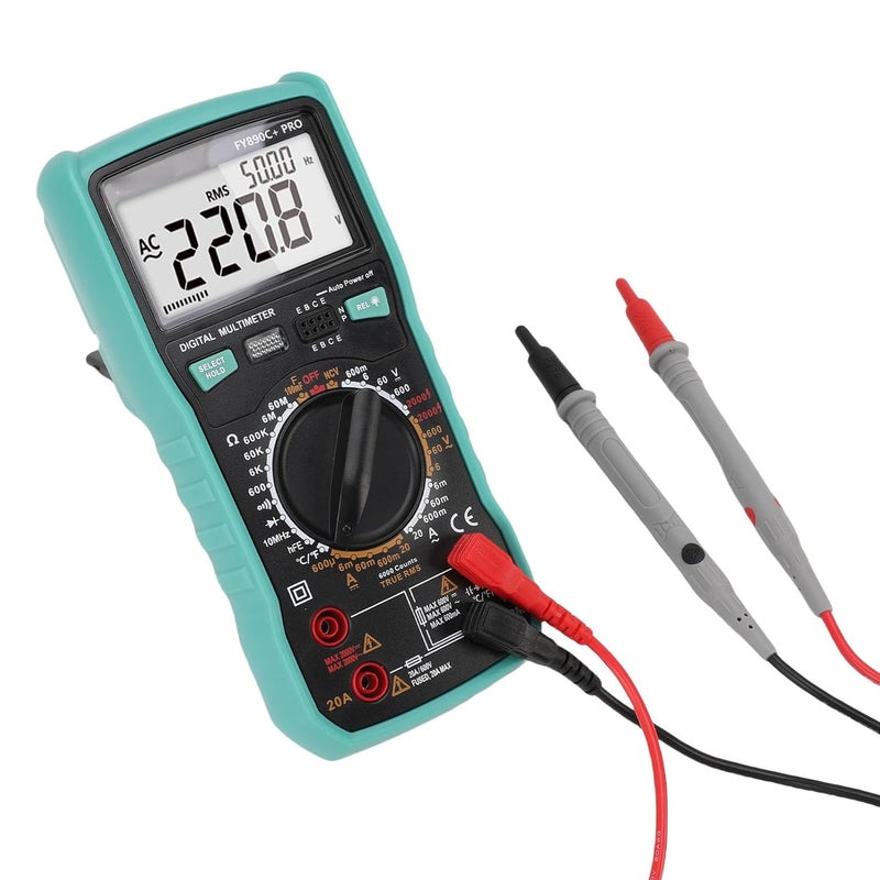 Digital Multimeter, TRMS 6000 Counts 2000V AC DC Voltage Current Multimeter Tester, Volt Meter with Backlight Rubber Sleeve NCV Detection for Electrical Maintenance Home Auto - Image 2