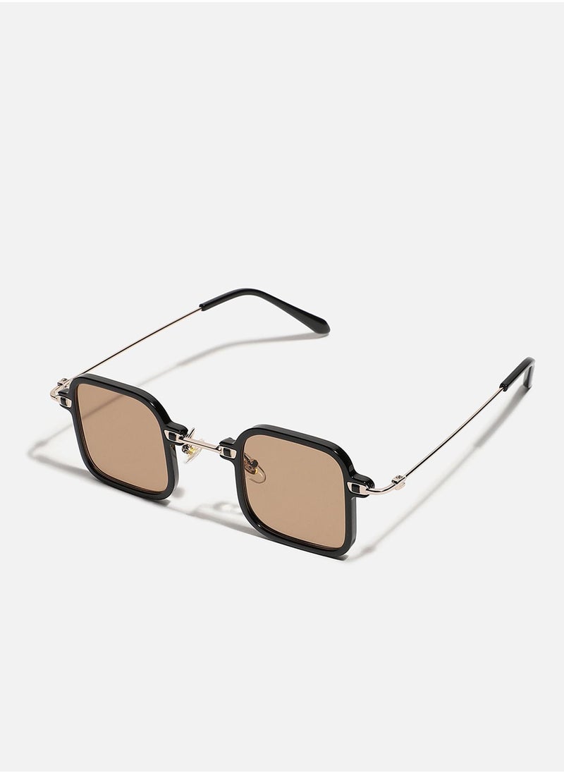 Haute Sauce Brown Lens Black Colour Oversized Sunglasses  - Image 2