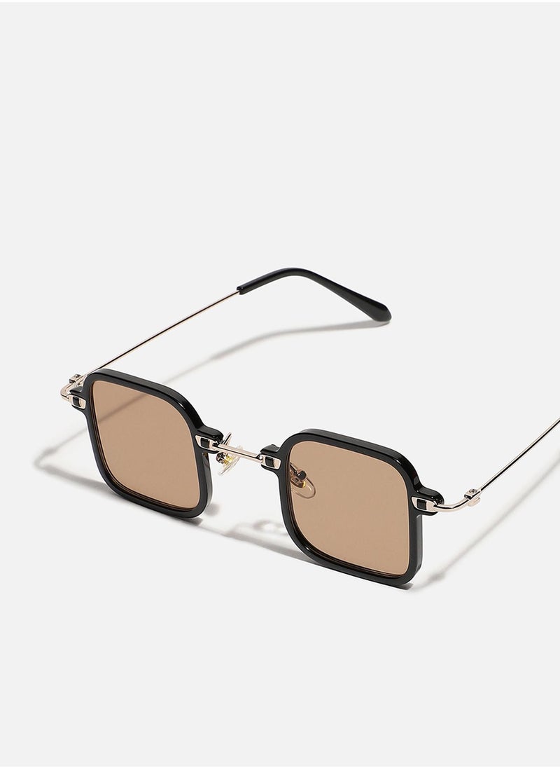 Haute Sauce Brown Lens Black Colour Oversized Sunglasses  - Image 4