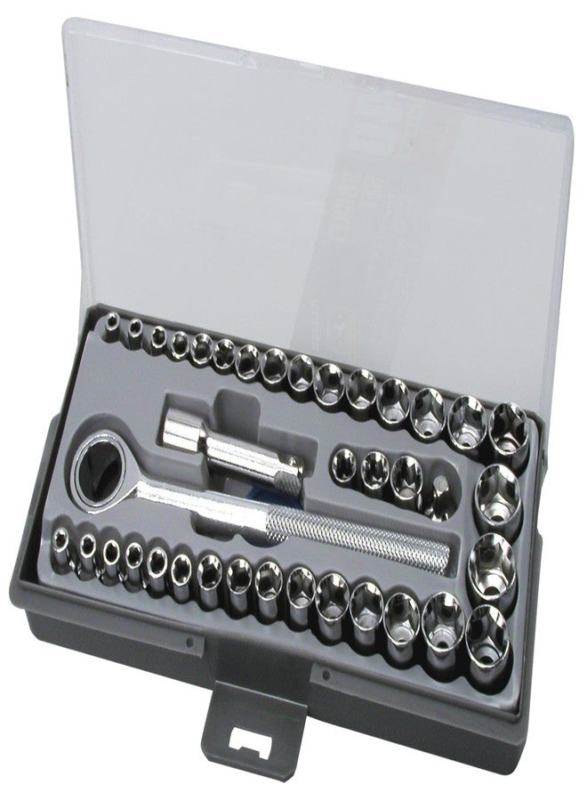 Allied 40 PC. SOCKET SET WITH INJECTION CASE,Multi,40pc,56000 - Image 1