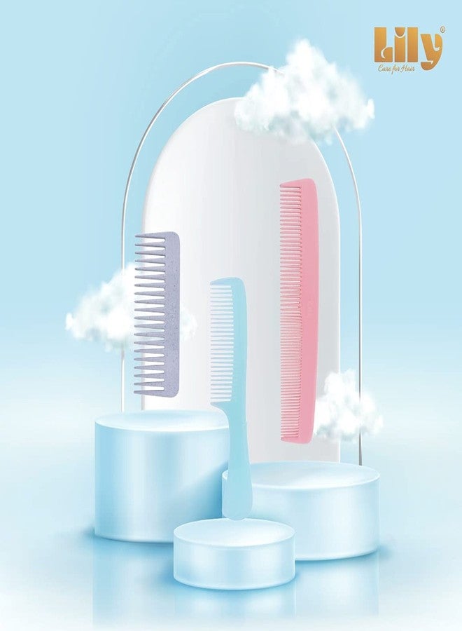 ليلي مجموعة أمشاط شامبو ليلي ذات الأسنان العريضة للنساء، أنيقة، عبوة من قطعتين متعددتي الاستخدامات - Image 5