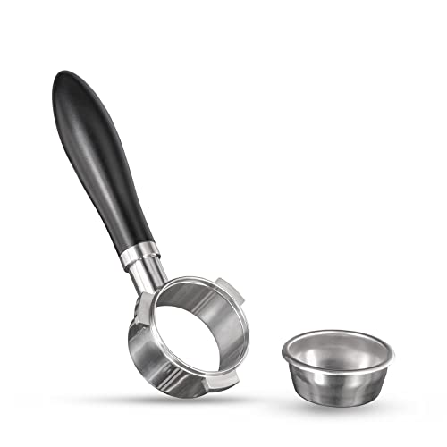 Pavant 54mm Bottomless Portafilter | 54mm Naked Portafilter | Fits Breville Espresso Machines | Black, 1 Count - Image 3