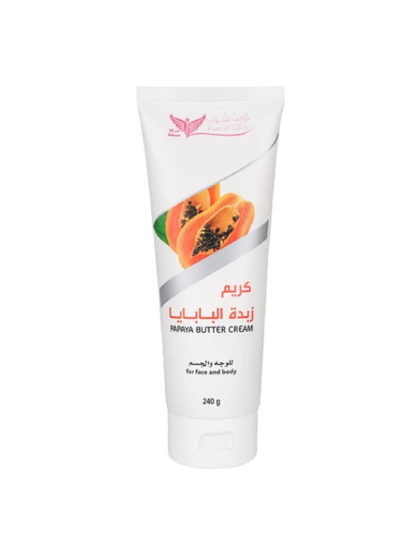 Kuwait Shop Papaya Butter Cream Tube - 240gm - Image 1