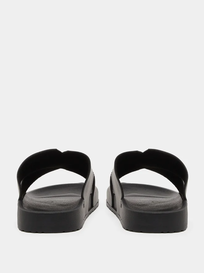 Styli Styli Cut Out Thick Band Slip on Sandals