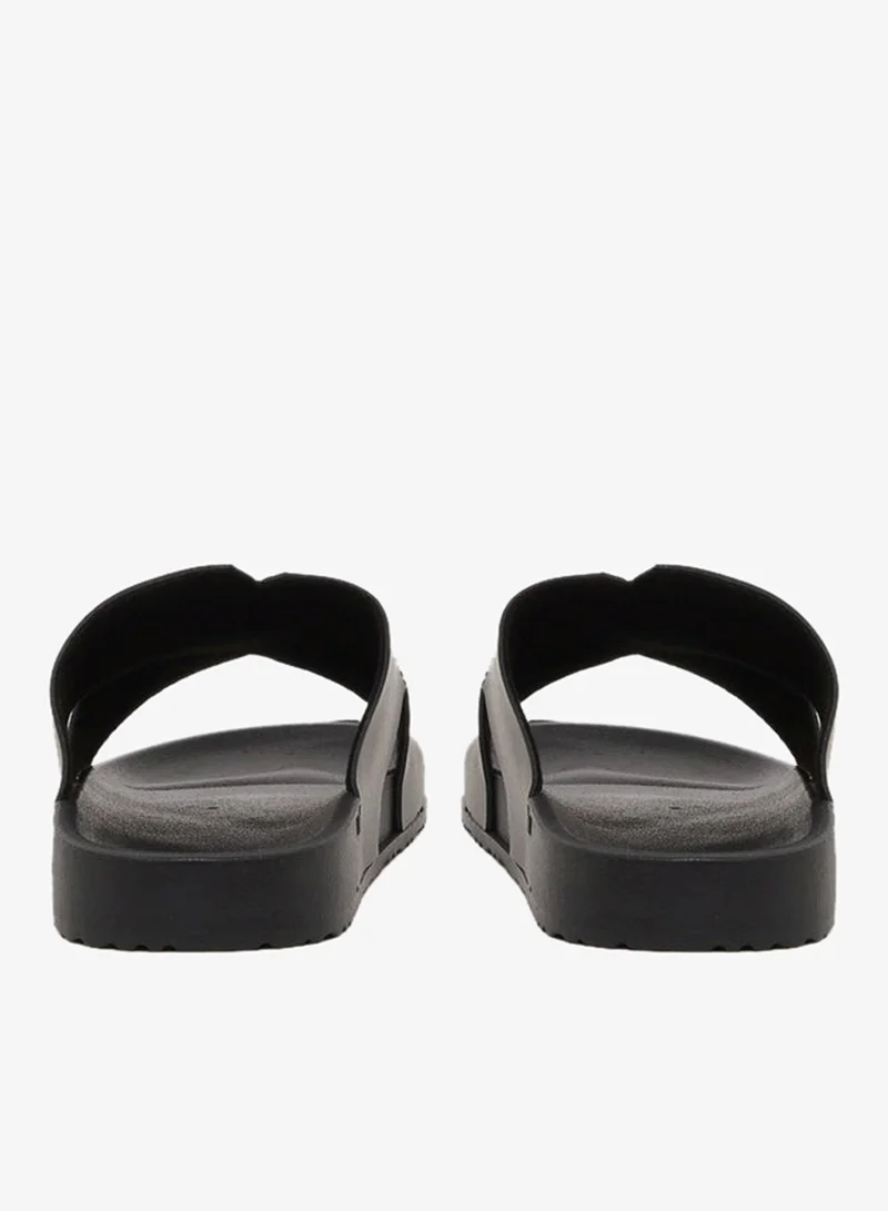 Styli Cut Out Thick Band Slip on Sandals