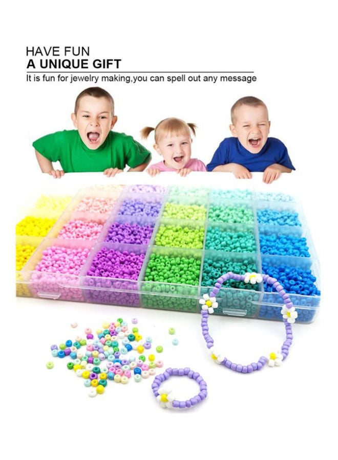Arabest 12000-Piece DIY Woven Macarone Rice Beads With Accessories Set - Image 3