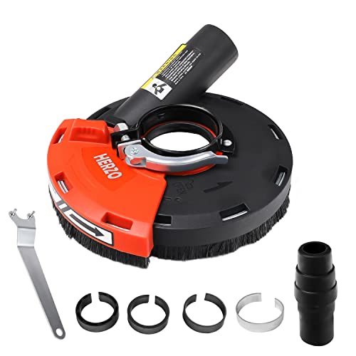 HERZO Dust Shroud for Angle Grinder 4/4.5/5 inch Universal Surface Grinding Shroud (125MM) - Image 1