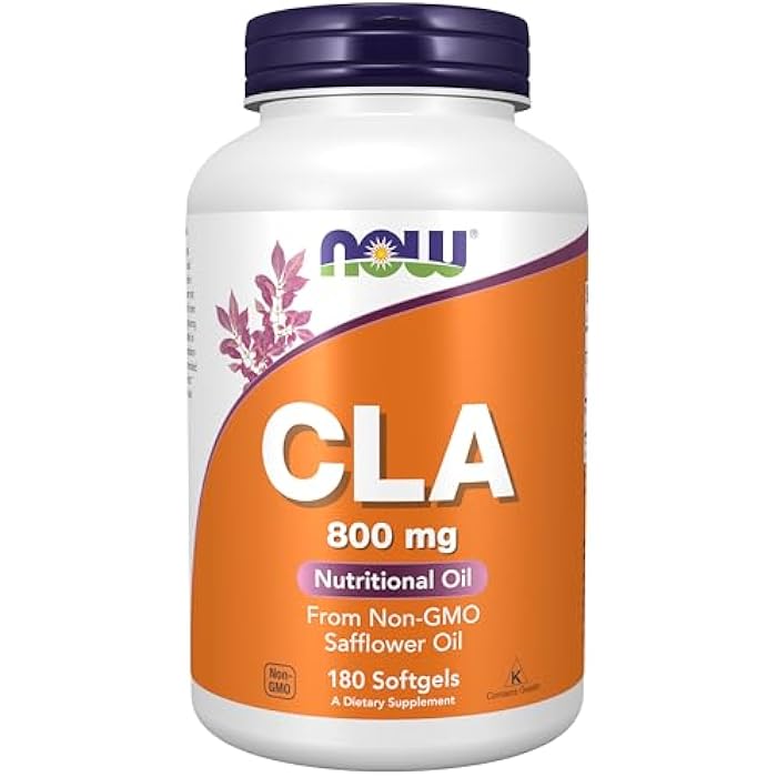 NOW Supplements, CLA (Conjugated Linoleic Acid) 800 mg, Nutritional Oil, 180 Softgels - Image 1