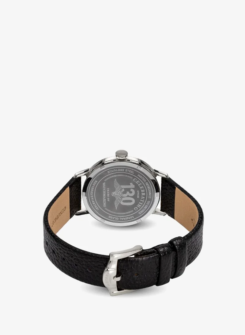 Rotary  Rotary Men's 1895 Gold Plated Stainless Steel Brown Leather Strap Watch - RGS10062/31 for Men | Best Price UAE