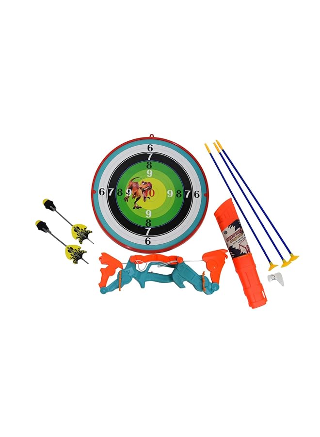 FUNFY Fybae001 Foldable Dino Theme Elbow Arrow And Dart Board Set Toy | Multicolor | Indoor/Outdoor Archery | Perfect For On The Go Adventures Or Backyard Battles And Birthday Gifting For Kids - Image 5