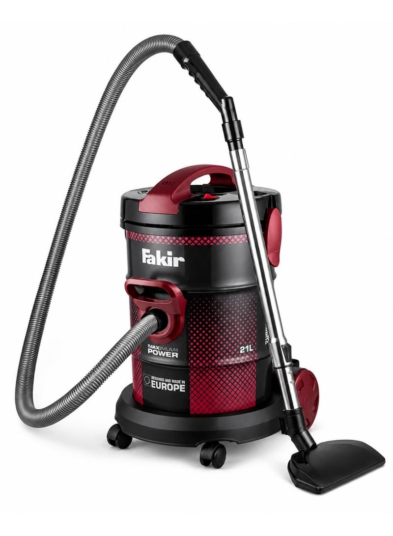 Fakir Drum Vacuum Cleaner, 21L Capacity, 2200W, 300W Suction Power, HEPA Filter, Wet & Dry Vacuum Cleaner with Blower Function for Home, Garage & Workshop - Image 5