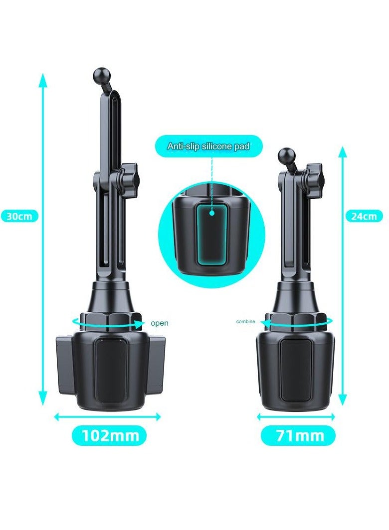 Car Phone Holder For Car Cup, Adjustable Car Cup Phone Holder, Rotatable Car Mount, Phone Holder Car, iPhone Holder, Cell Phone Holder For iPhone 15/16 Series,Galaxy S24 S23 Ultra Z Flip, Xiaomi etc - Image 3
